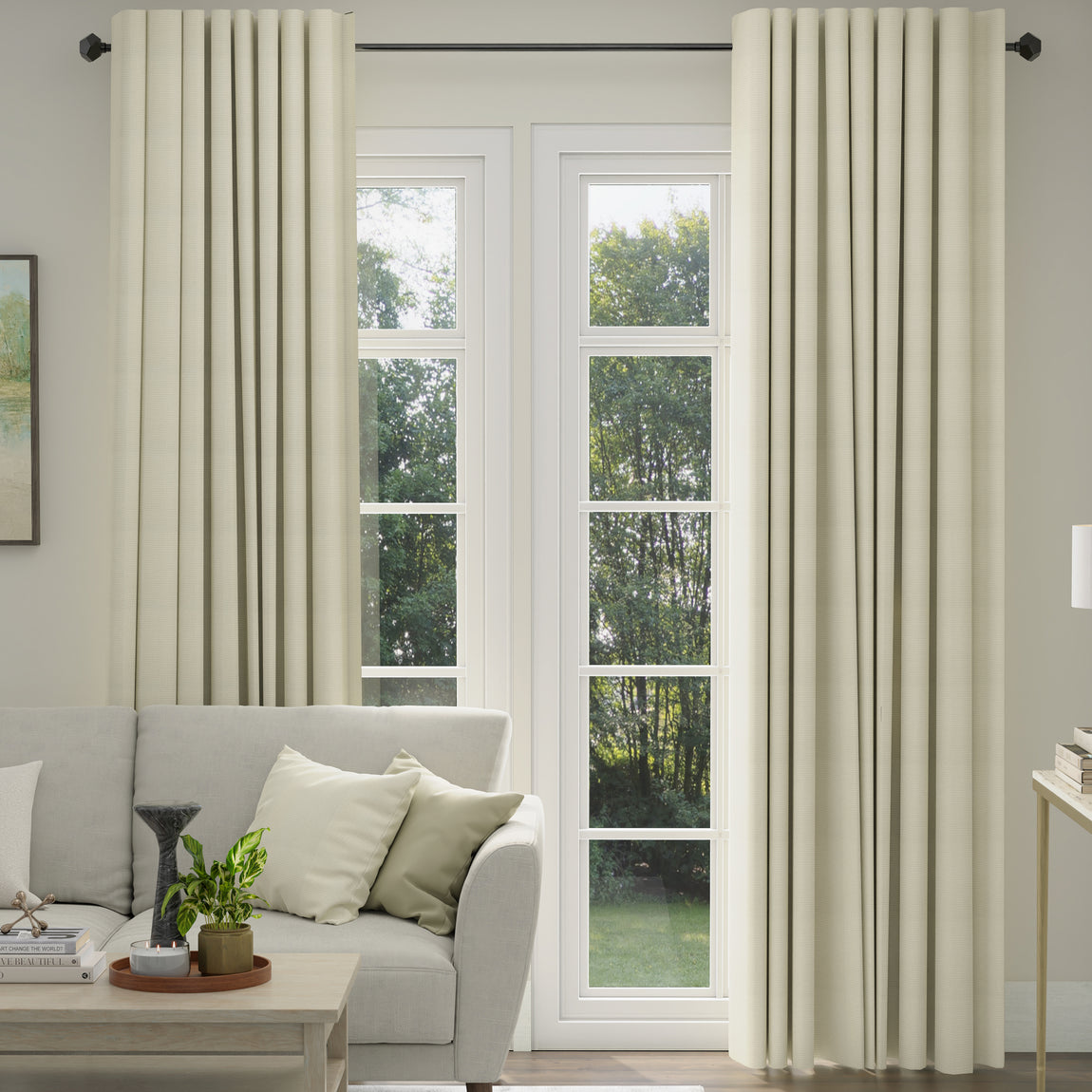 ANTE DECOR Eden Made To Measure Roman Blind Ivory