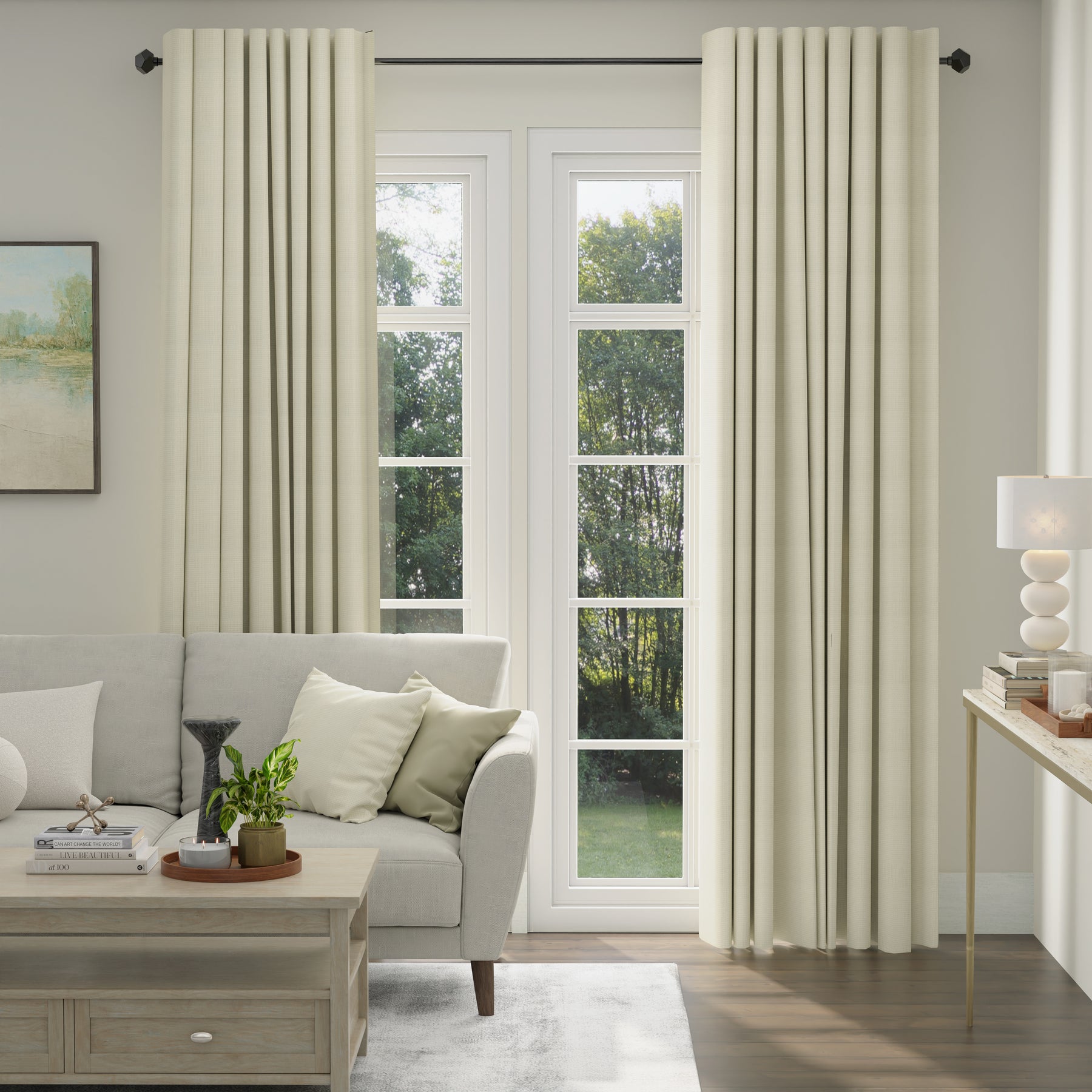 ANTE DECOR Eden Made To Measure Curtains Ivory