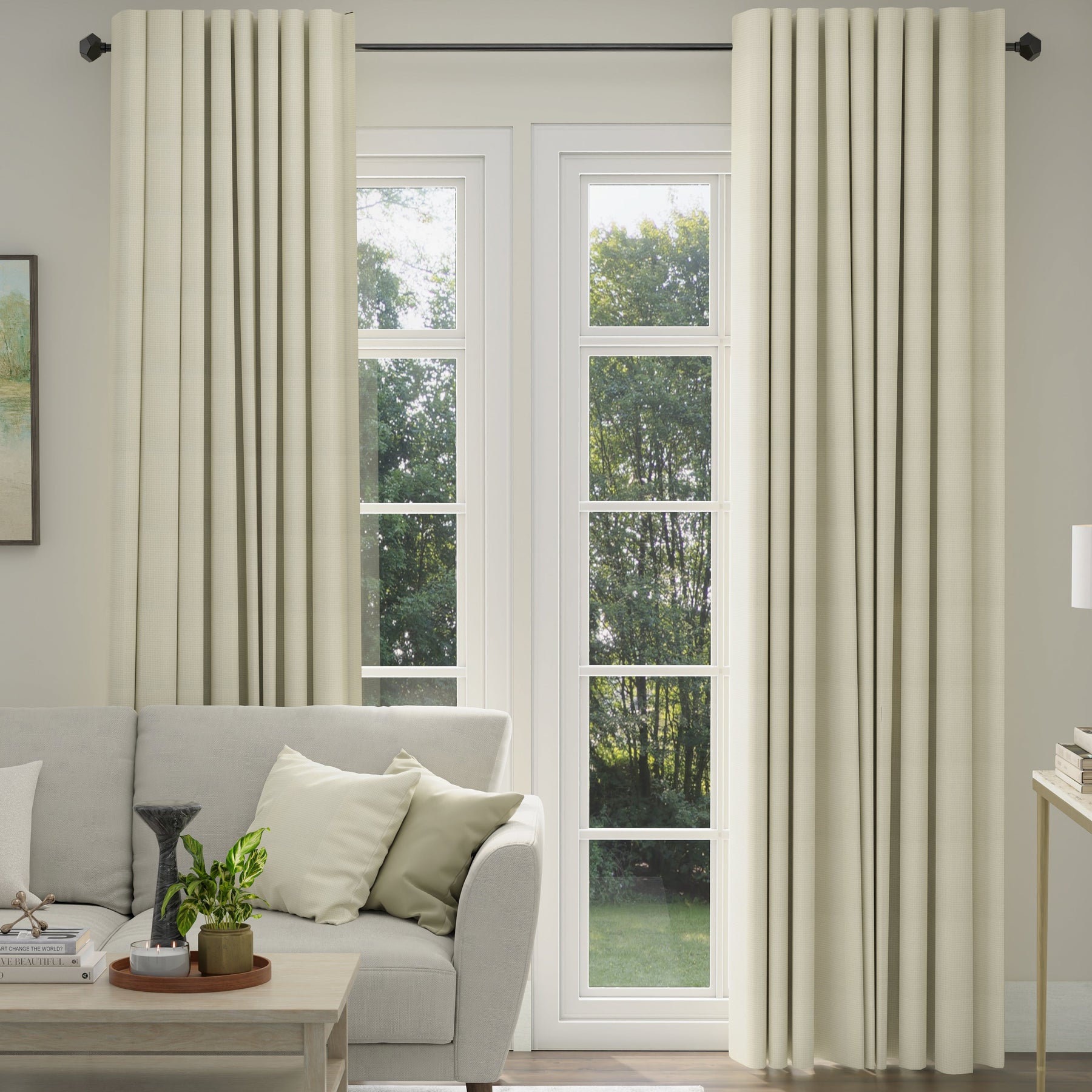 ANTE DECOR Eden Made To Measure Curtains Ivory