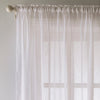 Eden Panel Slot Top Ready Made Single Voile Curtain White