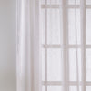 Eden Panel Slot Top Ready Made Single Voile Curtain White