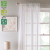 Eden Panel Slot Top Ready Made Single Voile Curtain White