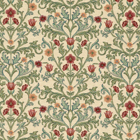 ANTE DECOR Eldergarden Fabric Red
