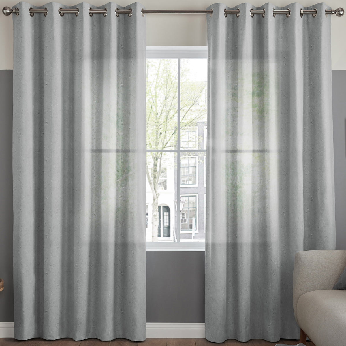 Eloise Sheer Voile Made to Measure Curtain Sky
