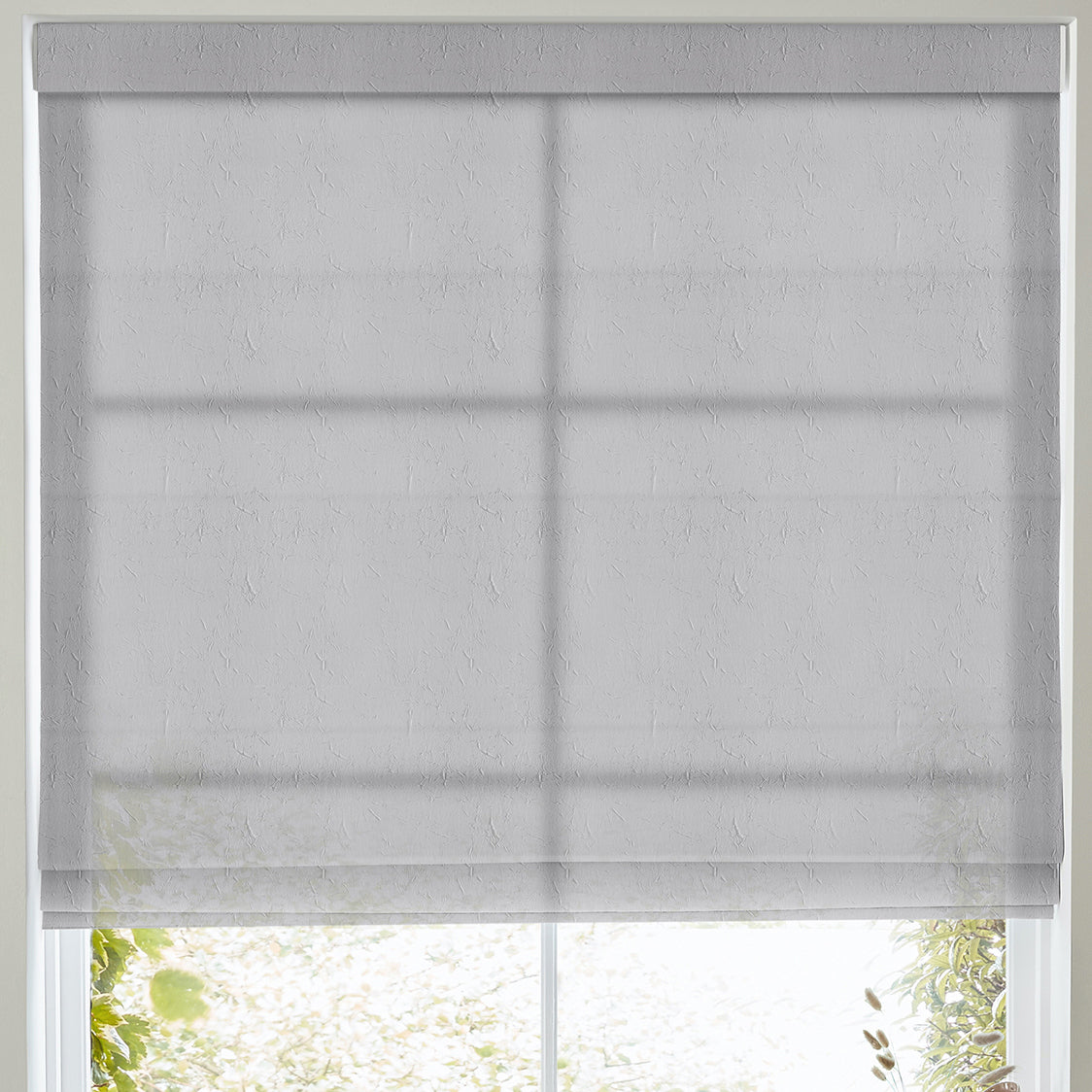 Eloise Sheer Voile Made to Measure Roman Blind Fog