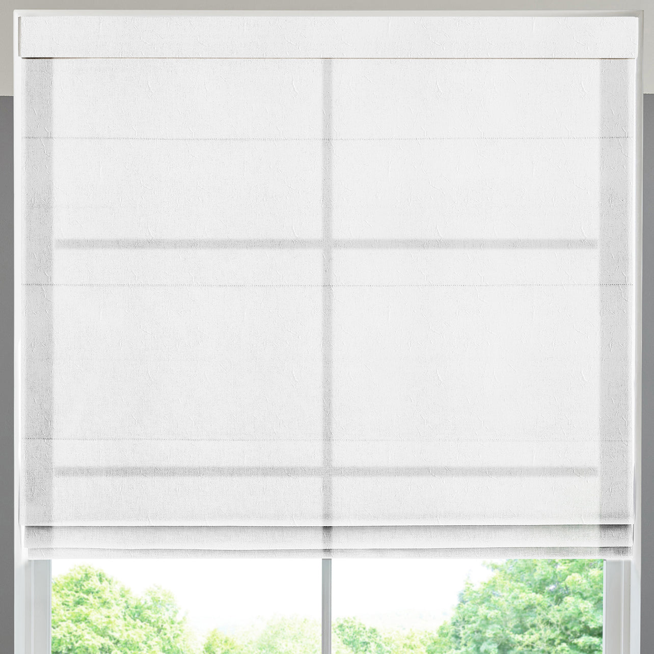 Eloise Sheer Voile Made to Measure Roman Blind Snow
