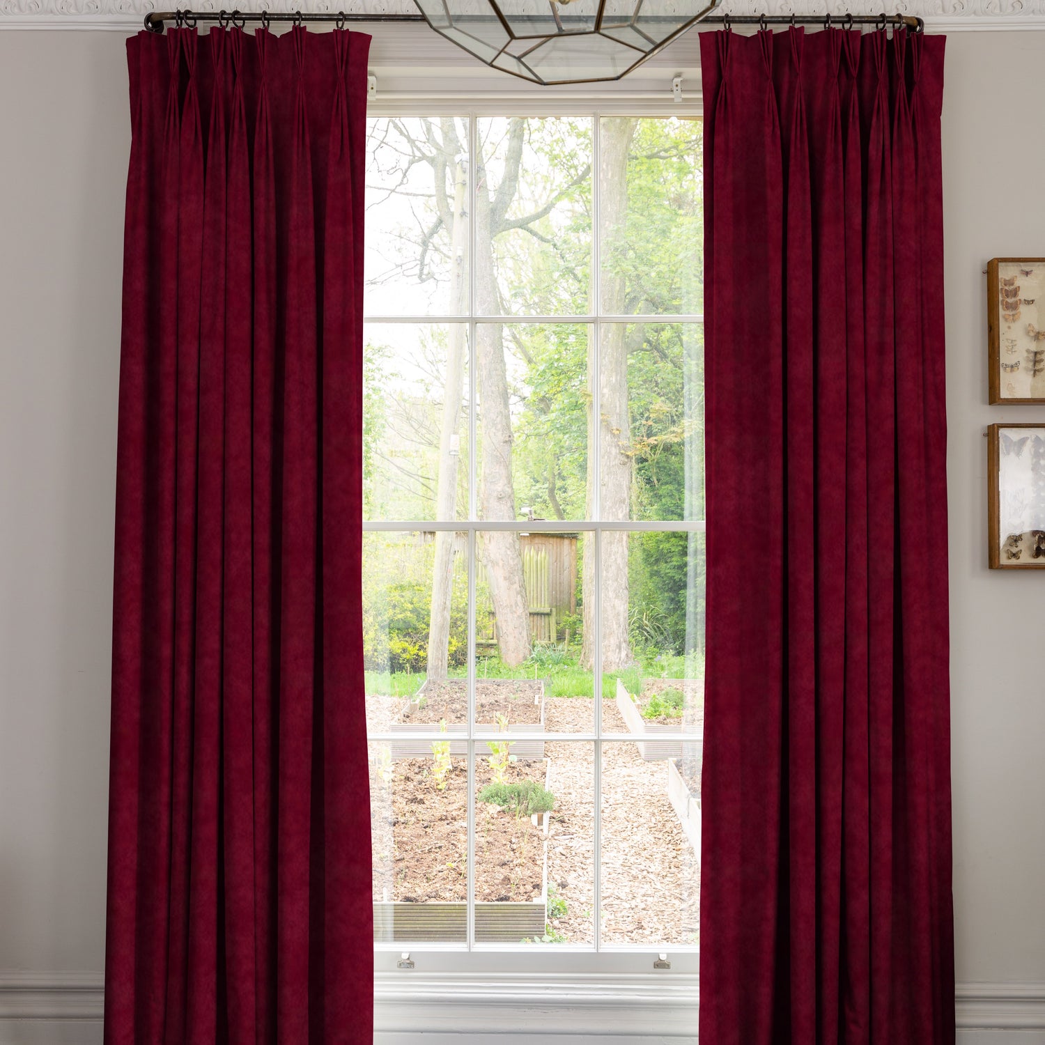 Linda Barker Elsie Velvet Made To Measure Curtains Chianti