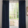 Linda Barker Elsie Velvet Made To Measure Curtains Deep Blue