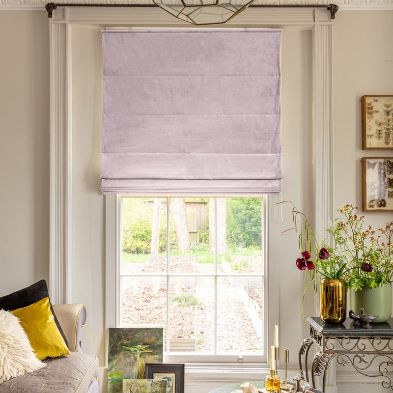Linda Barker Elsie Velvet Made To Measure Curtains Blush