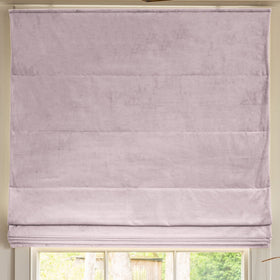 Linda Barker Elsie Velvet Made To Measure Roman Blind Blush