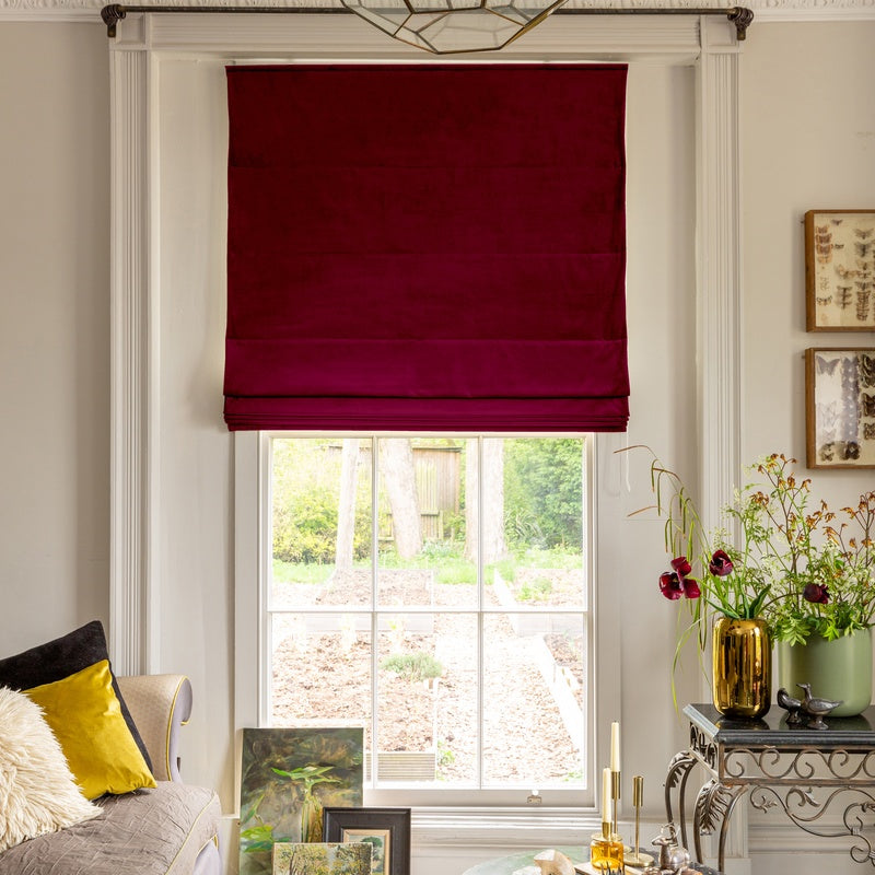 Linda Barker Elsie Velvet Made To Measure Curtains Chianti