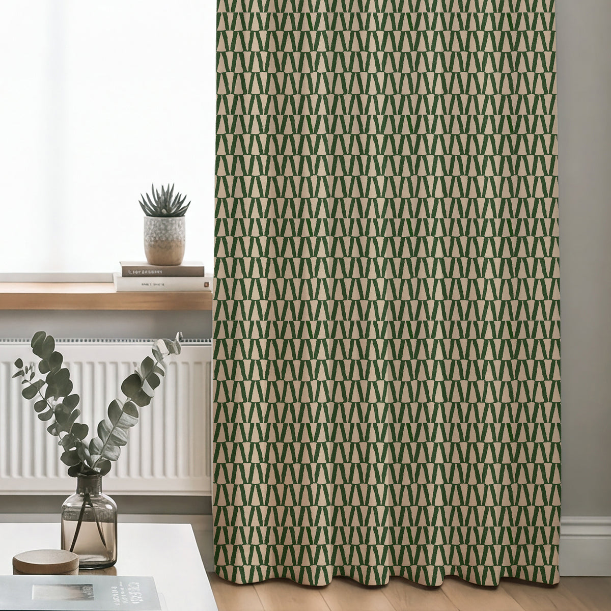 ANTE DECOR Elton Made To Measure Curtains Juniper Green