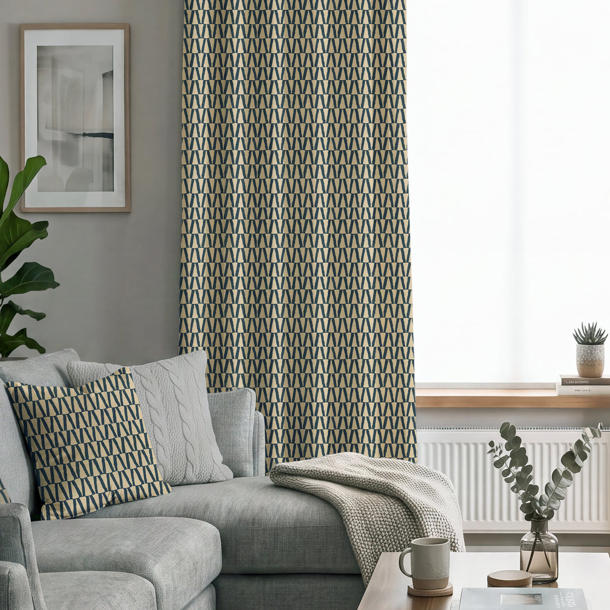 ANTE DECOR Elton Made To Measure Curtains Space Cadet