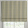 ANTE DECOR Latham Printed Cotton Stripe Made To Measure Roman Blind Charcoal