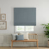 ANTE DECOR Latham Printed Cotton Stripe Made To Measure Roman Blind Blue On Blue