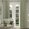 ANTE DECOR Latham Printed Cotton Stripe Made To Measure Roman Blind Green
