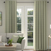 ANTE DECOR Latham Printed Cotton Stripe Made To Measure Curtains Green