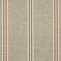 ANTE DECOR Latham Printed Cotton Stripe Made To Measure Roman Blind Sienna Sample Image