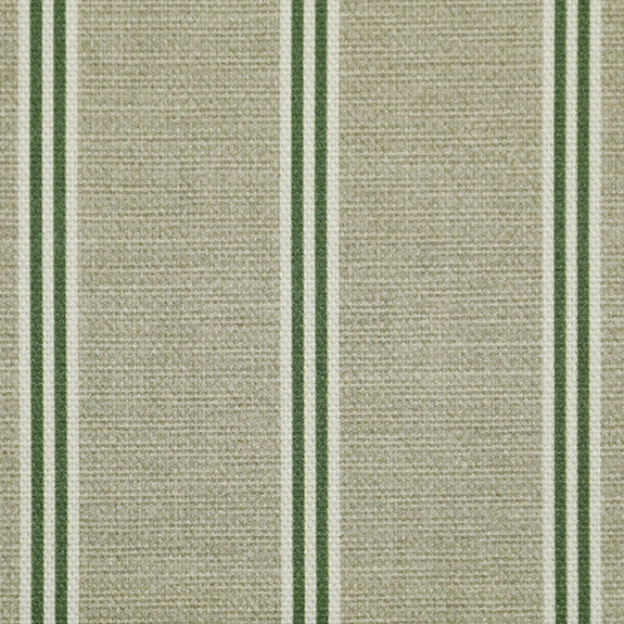 ANTE DECOR Latham Printed Cotton Stripe Made To Measure Curtains Green