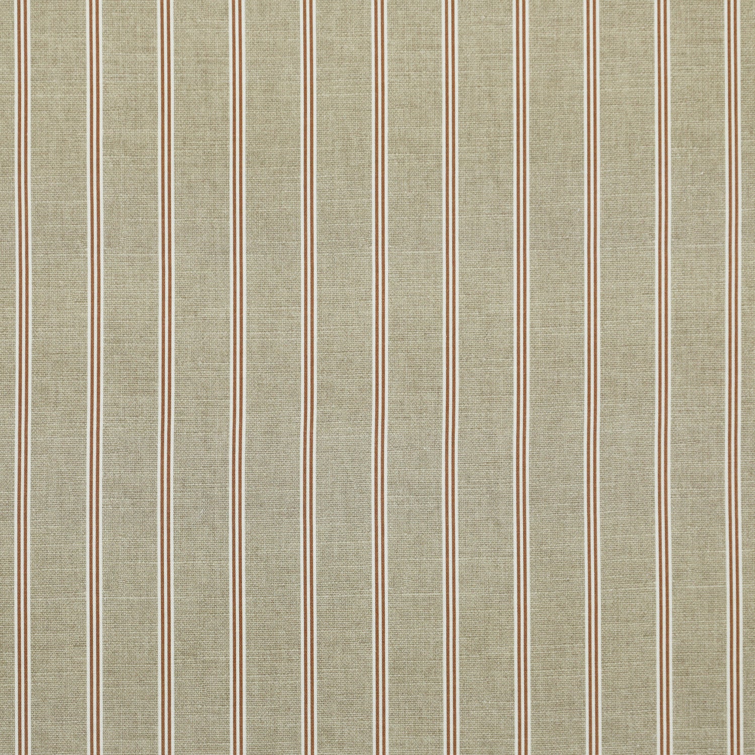 ANTE DECOR Latham Printed Cotton Stripe Made To Measure Roman Blind Sienna
