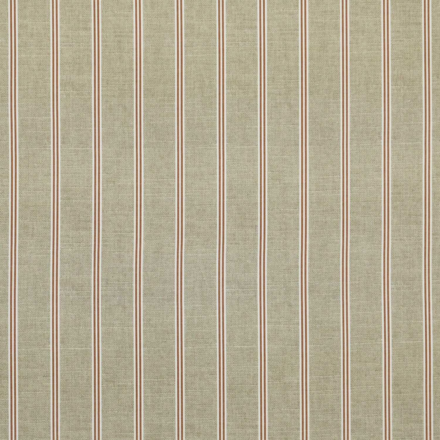 ANTE DECOR Latham Printed Cotton Stripe Made To Measure Curtains Sienna