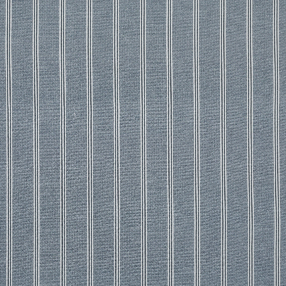 ANTE DECOR Latham Printed Cotton Stripe Made To Measure Curtains Blue On Blue