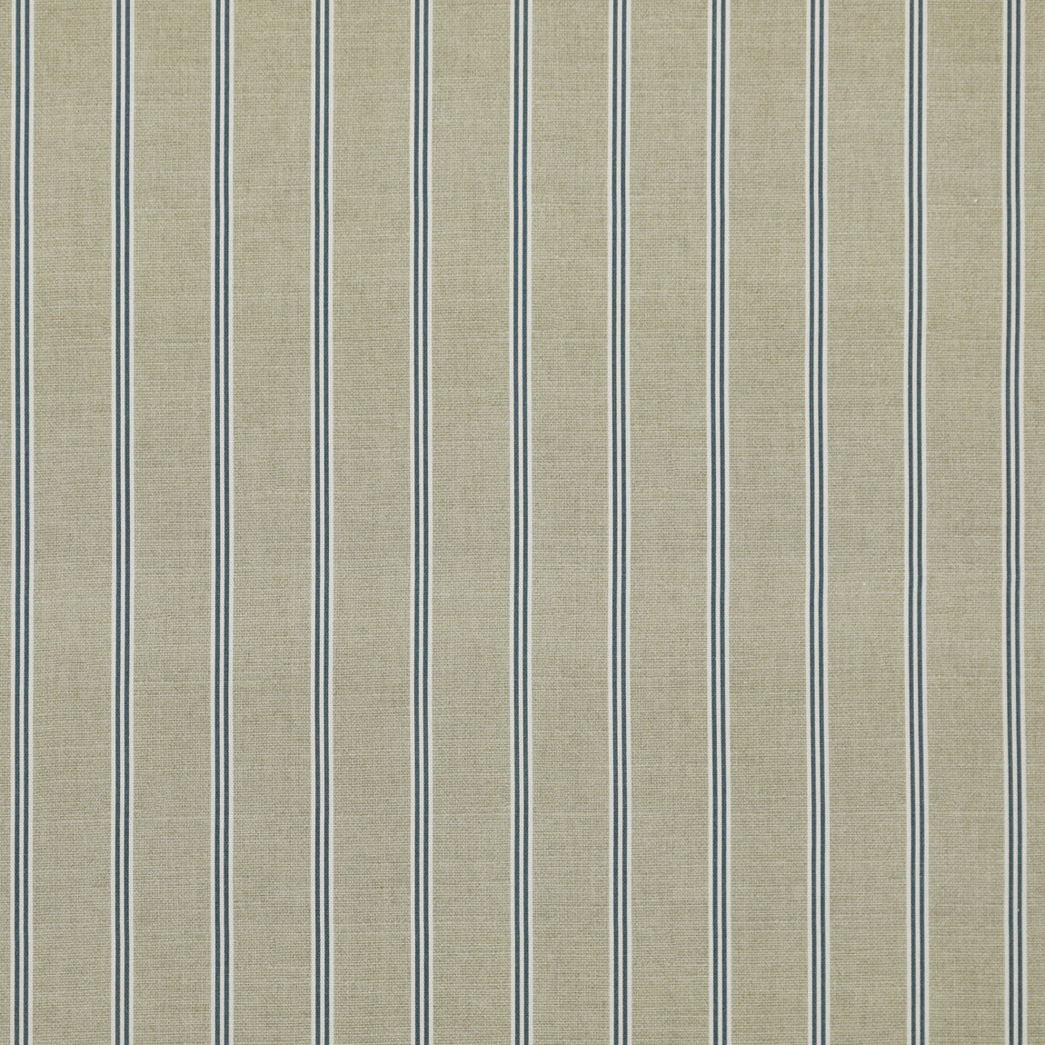 ANTE DECOR Latham Printed Cotton Stripe Made To Measure Roman Blind Blue