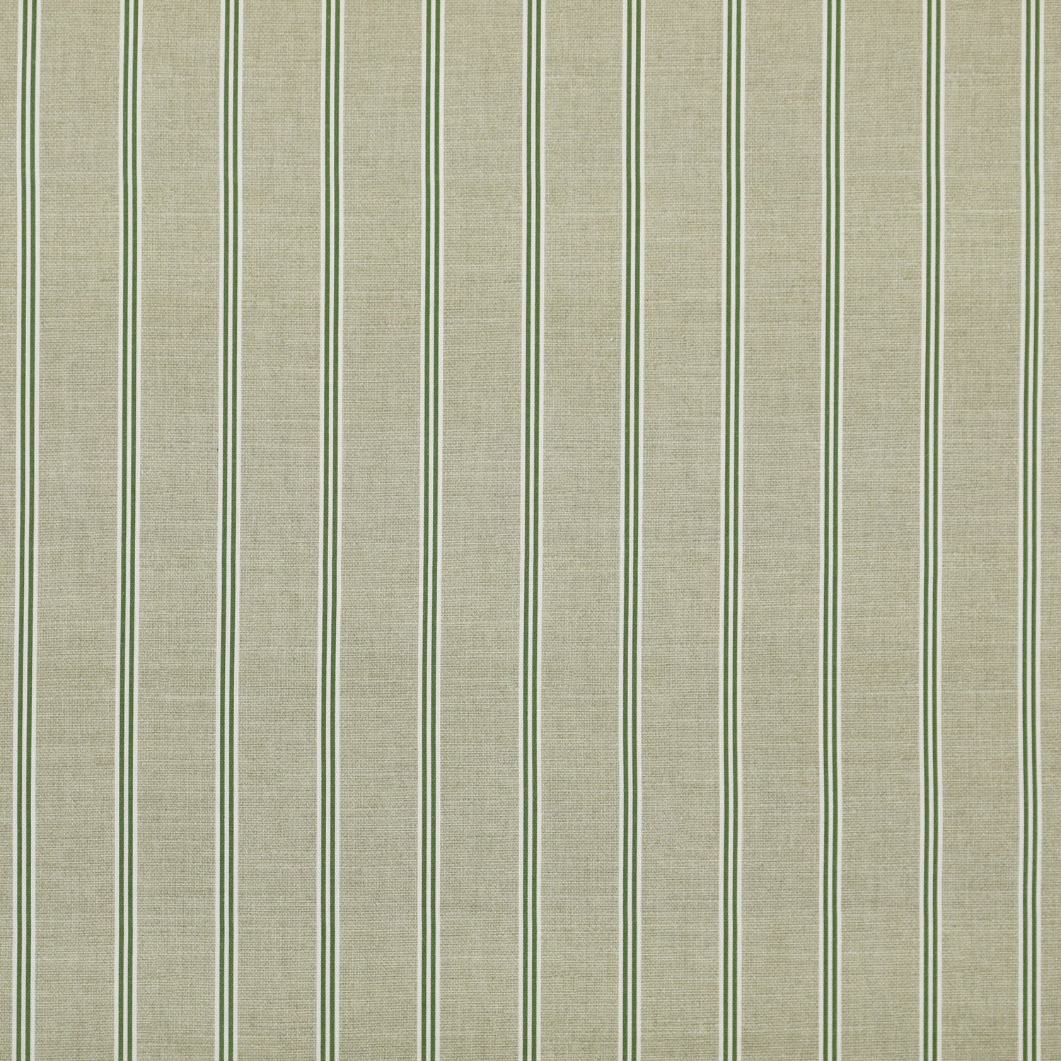 ANTE DECOR Latham Printed Cotton Stripe Fabric Green