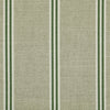ANTE DECOR Latham Printed Cotton Stripe Fabric Green