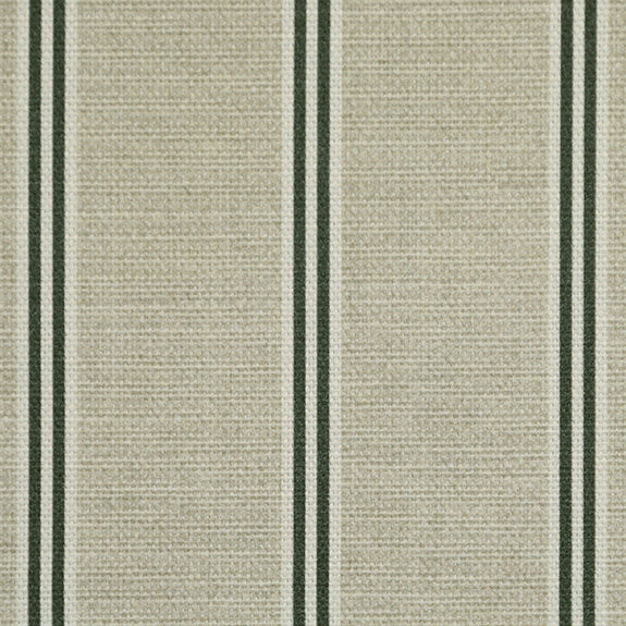 ANTE DECOR Latham Printed Cotton Stripe Fabric Charcoal