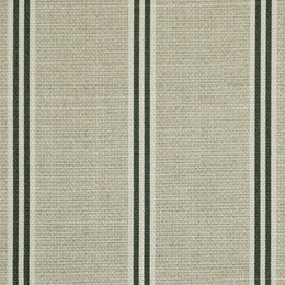 ANTE DECOR Latham Printed Cotton Stripe Fabric Charcoal