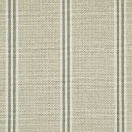 ANTE DECOR Latham Printed Cotton Stripe Fabric Beige