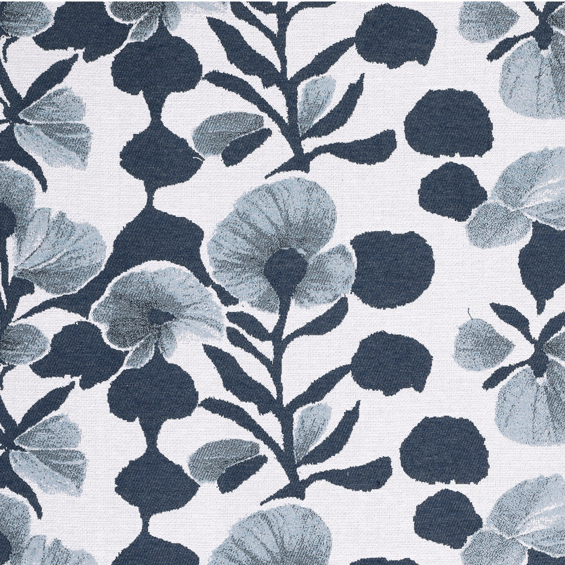 Linda Barker Evergreen Flower Woven Made to Measure Curtain Blue