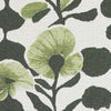 Linda Barker Evergreen Flower Woven Fabric Green