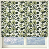 Linda Barker Evergreen Flower Woven Made to Measure Roman Blind Green