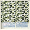 Linda Barker Evergreen Flower Woven Fabric Green