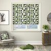 Linda Barker Evergreen Flower Woven Made to Measure Roman Blind Green