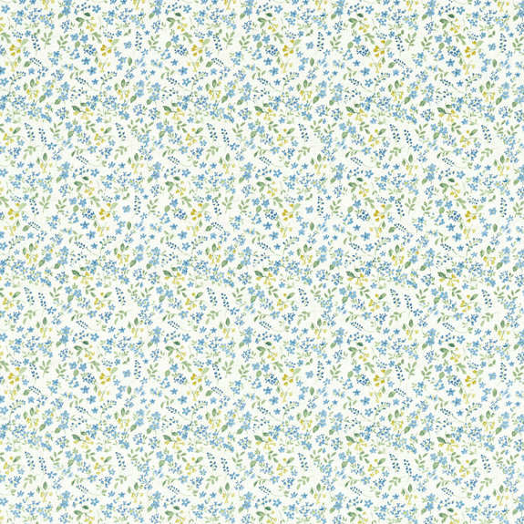 Clarke & Clarke Petal Fabric Denim