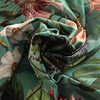 Linda Barker Grandi Floral Velvet Fabric Celadon