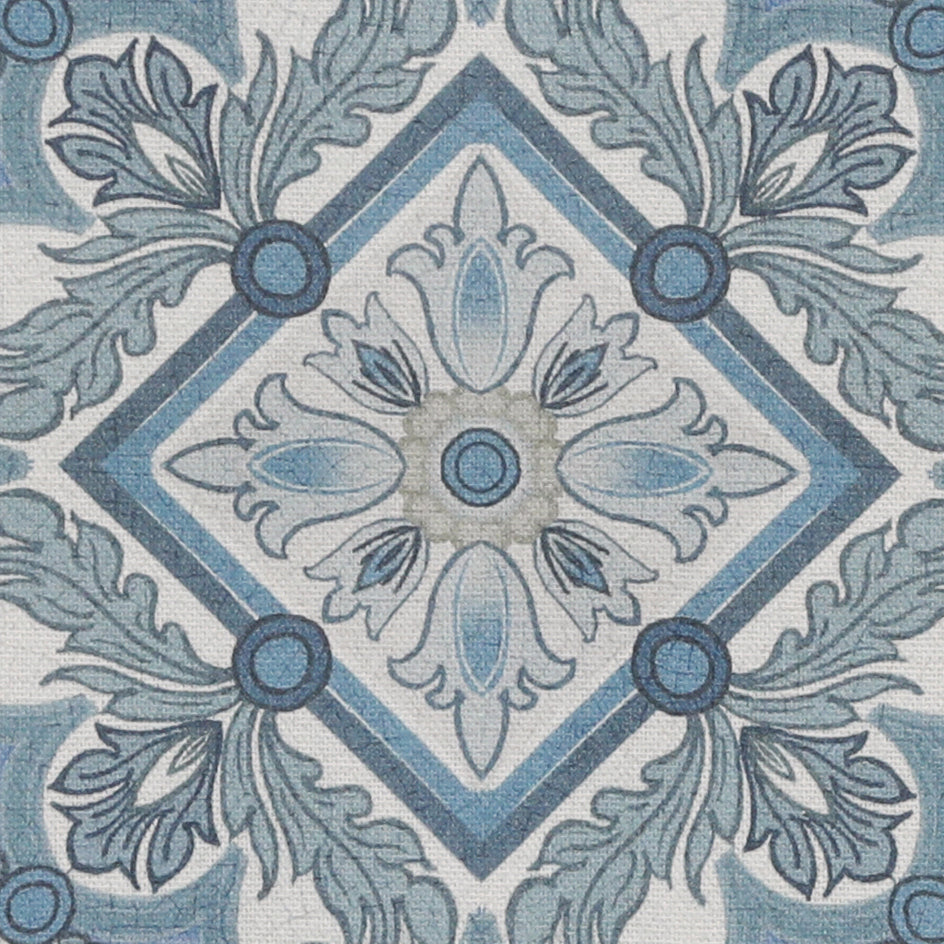 HOUSE Llewelyn-Bowen Festivo Printed Made To Measure Roman Blind Bluestone