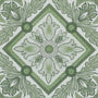 HOUSE Llewelyn-Bowen Festivo Printed Made To Measure Roman Blind Pistache Sample Image