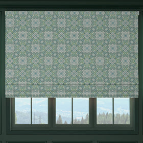 HOUSE Llewelyn-Bowen Festivo Printed Made To Measure Roman Blind Verdrelle
