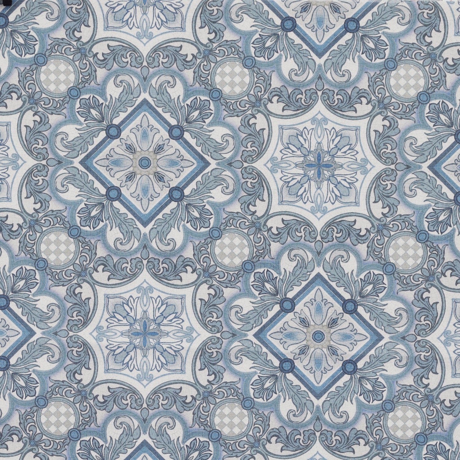 HOUSE Llewelyn-Bowen Festivo Printed Made To Measure Roman Blind Bluestone