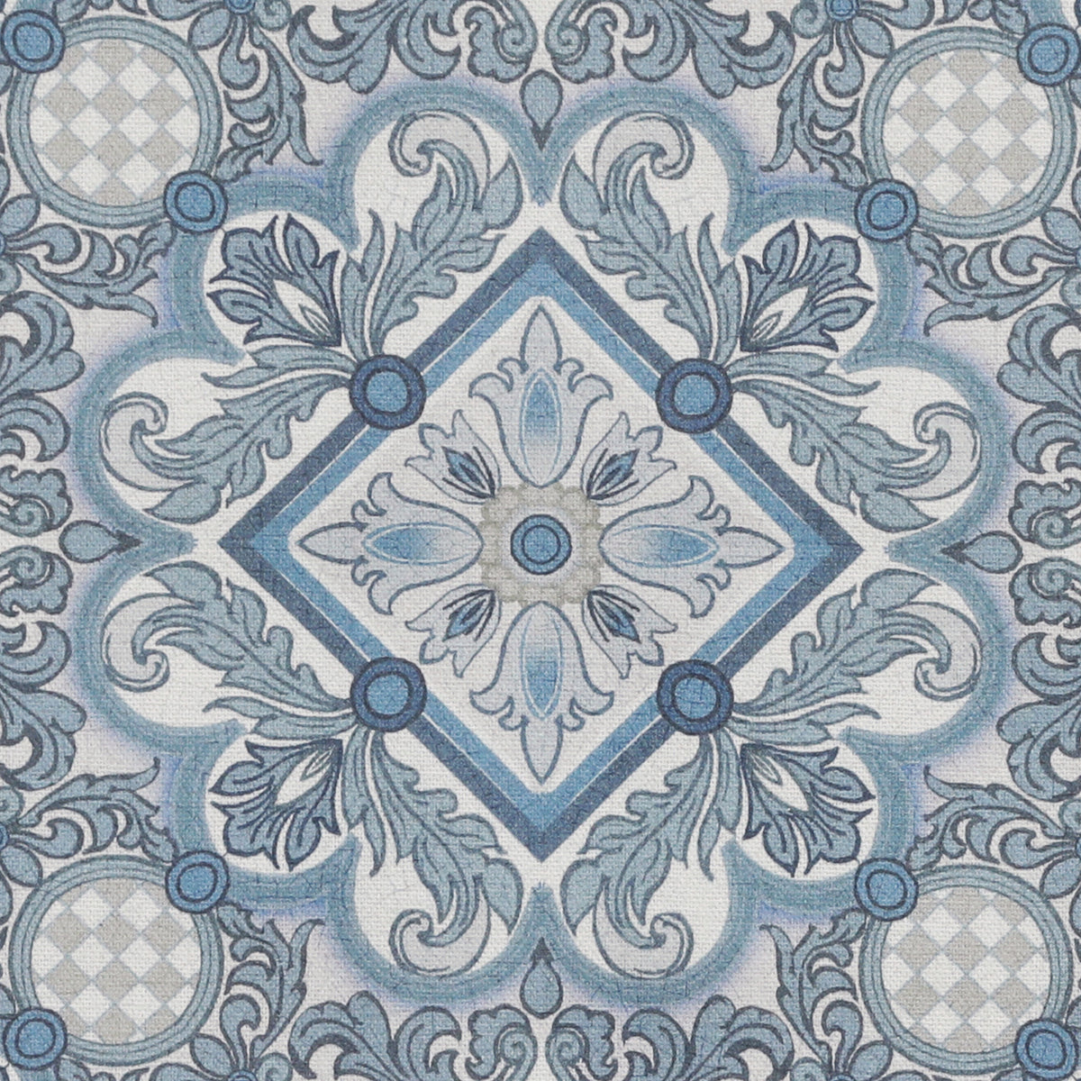 HOUSE Llewelyn-Bowen Festivo Printed Fabric Bluestone
