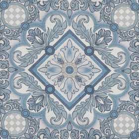 HOUSE Llewelyn-Bowen Festivo Printed Fabric Bluestone