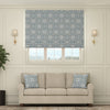 HOUSE Llewelyn-Bowen Festivo Printed Made To Measure Roman Blind Bluestone