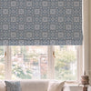 HOUSE Llewelyn-Bowen Festivo Printed Made To Measure Roman Blind Bluestone
