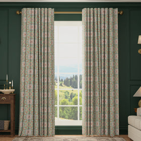 HOUSE Llewelyn-Bowen Festivo Printed Made To Measure Curtains Taffy