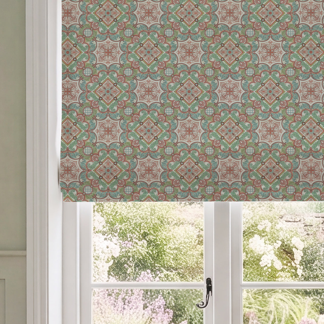 HOUSE Llewelyn-Bowen Festivo Printed Made To Measure Roman Blind Taffy