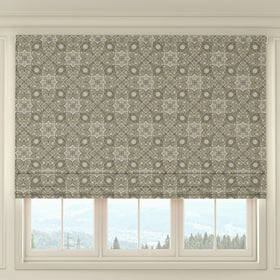 HOUSE Llewelyn-Bowen Festivo Printed Made To Measure Roman Blind Noir